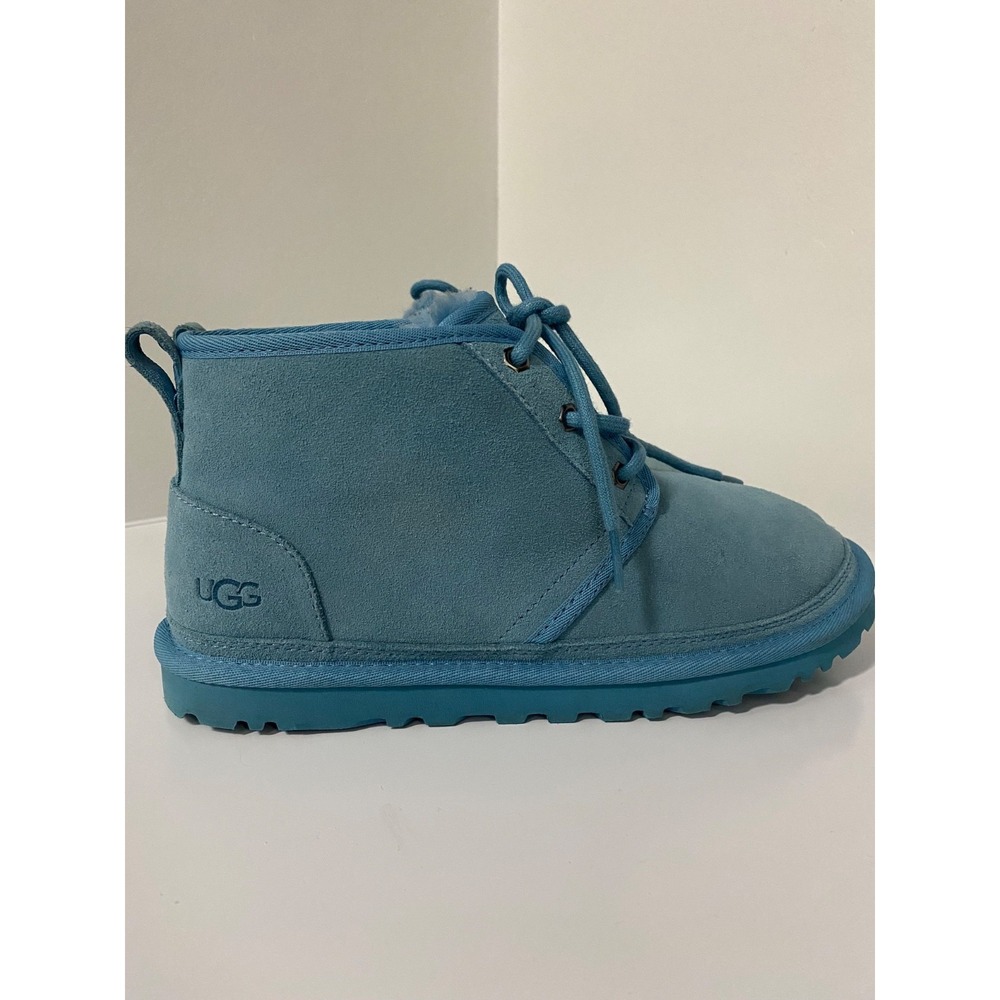 UGG Neumel Boots Suede Blue 3236 Size 8 lined inside comfortable warm unisex